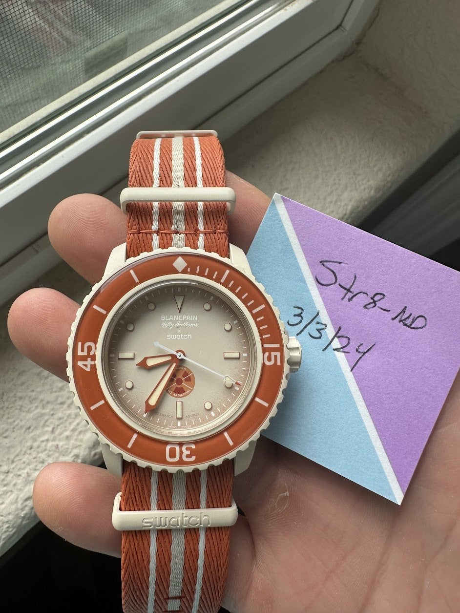 WTS Blancpain X Swatch Arctic Ocean Fifty Fathoms 2023