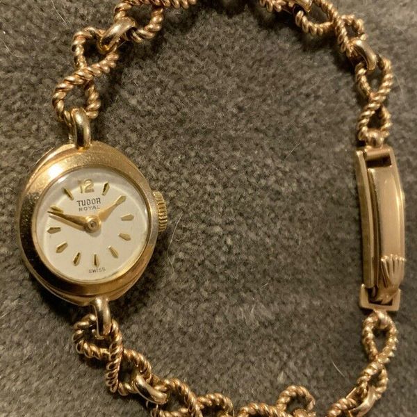 1959 Tudor Royal 9ct Gold 21 Jewel Mechanical Ladies Watch+ 9ct Rolex ...