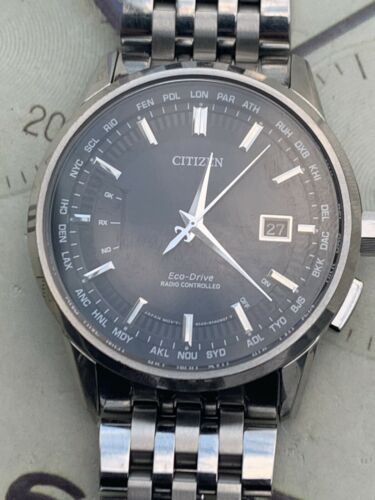 Citizen eco drive radio clearance controlled world time manual