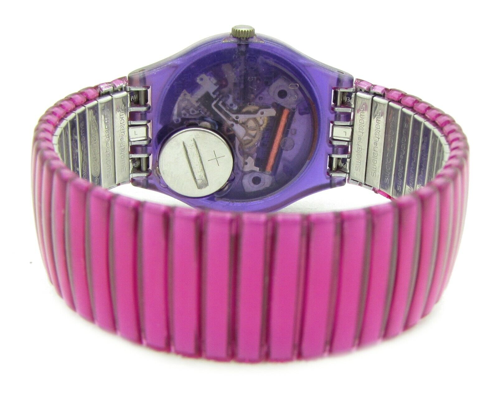 SWATCH SWISS Donna Uomo Orologio da polso Scoob-a-doo gv102 Batteria Nuovo  Stretch s201