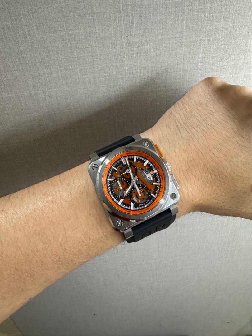 SALE Bell Ross BR 03 94 Aero GT Orange Chronograph Steel 42mm