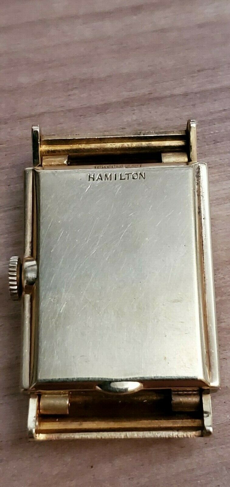 Vintage 18K Gold 1940s Hamilton Gordon 19 Jewel Cal 982 Watch USA