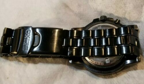 Seiko Kinetic 5M62 0BP0 Power Reserve Indicator Wrist Watch