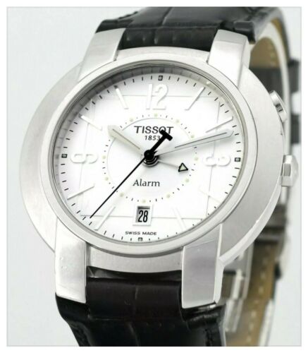 Rare Tissot TXL Tablo Round Alarm Date All Stainless Steel Mens