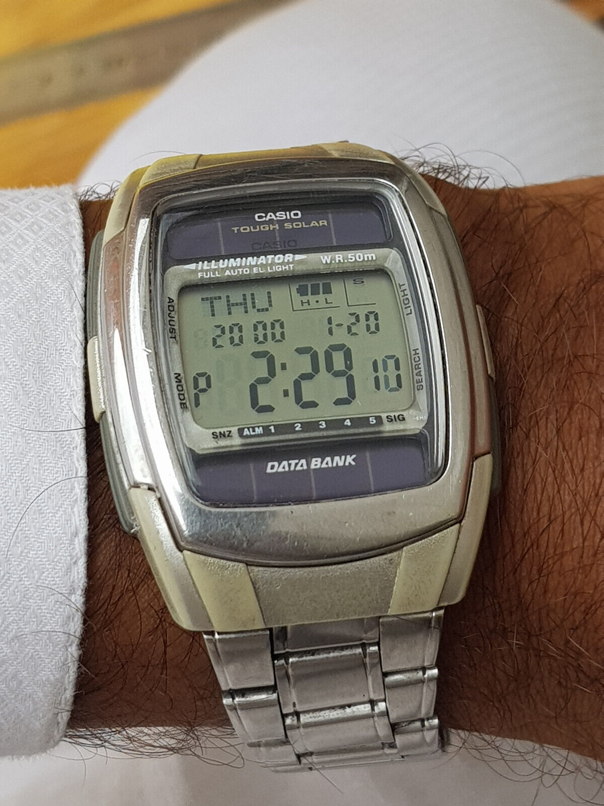 Casio tough solar online data bank