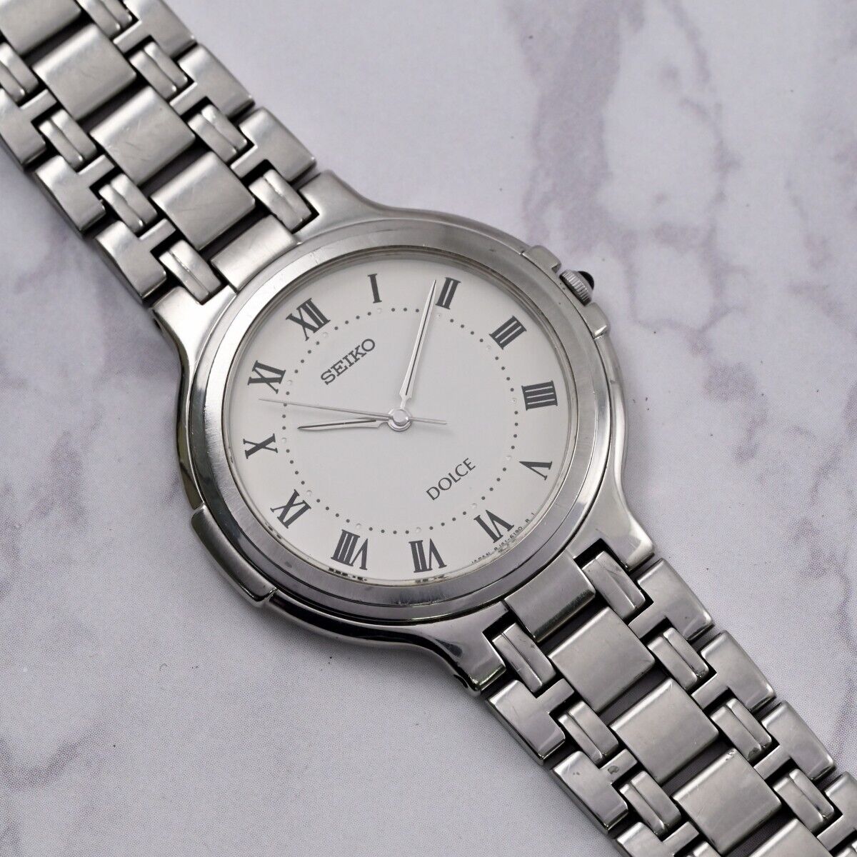 SEIKO DOLCE Analog QUARTZ 33mm Roman Beige Dial Ref.8J41