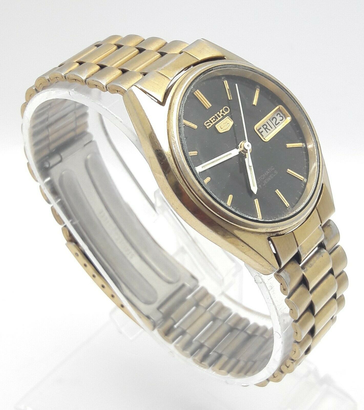 VINTAGE SEIKO 5 7009-786A F AUTOMATIC 17J JAPAN MEN'S WATCH (1860