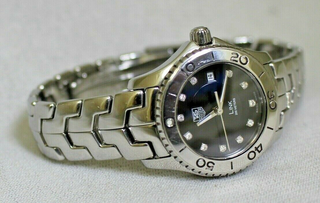 Tag Heuer Link WJ1318 0 Women s Wristwatch Stainless Steel Diamond