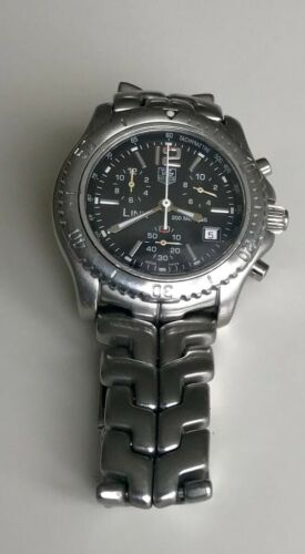 TAG HEUER Link Chronograph Quartz Watch CT1111 0 Black Dial Jason