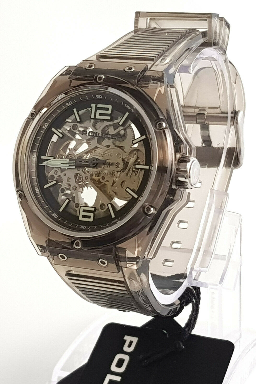 Police on sale translucent watch