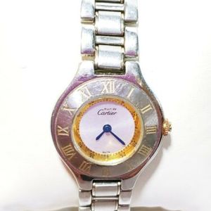 CARTIER Must De 21 Swiss Made 1330 Quartz Two Tone Ladies Watch PL243785 WatchCharts Marketplace