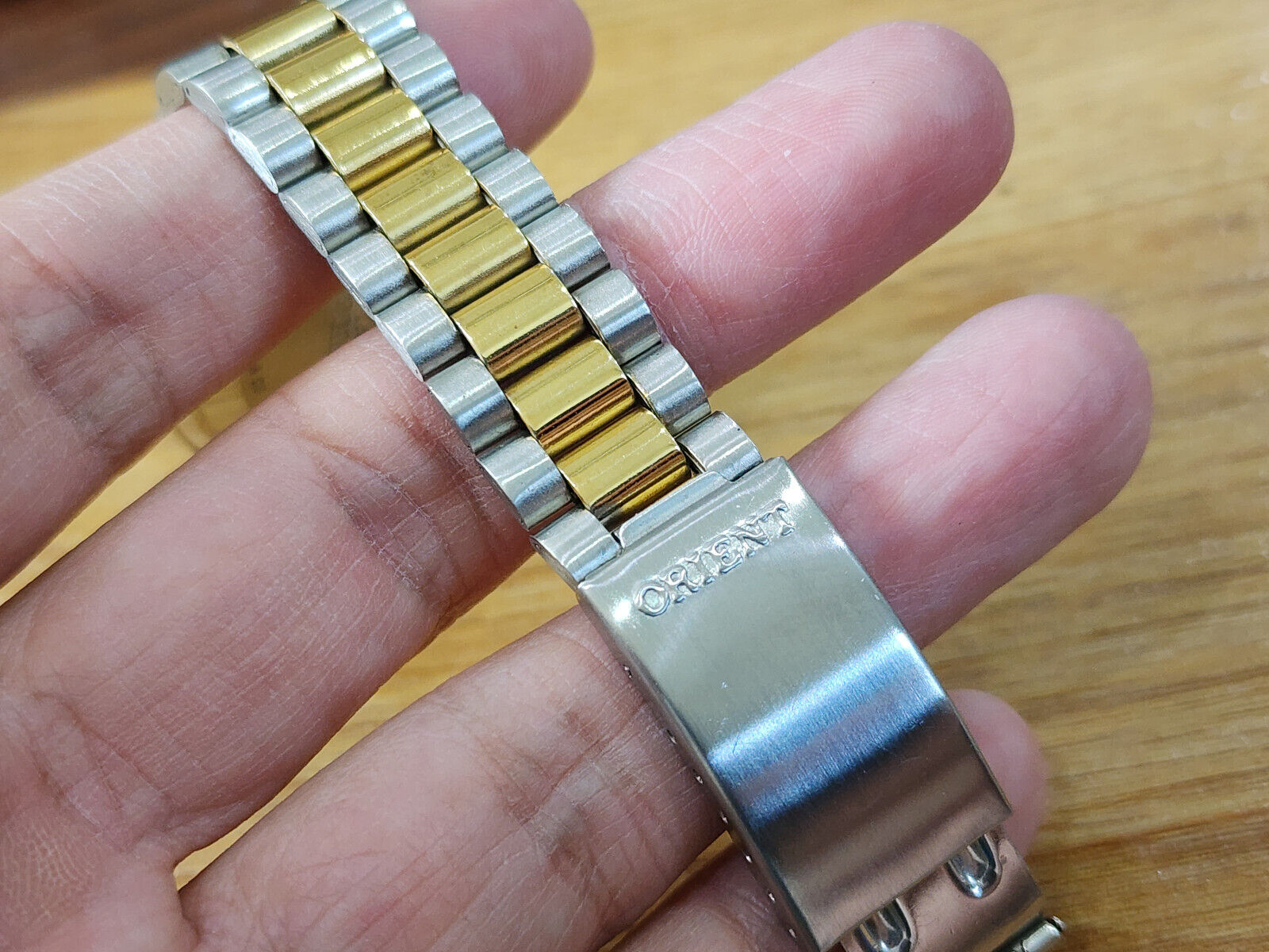 RARE Vintage Orient President Day/Date Auto Watch Rare Silver Dial