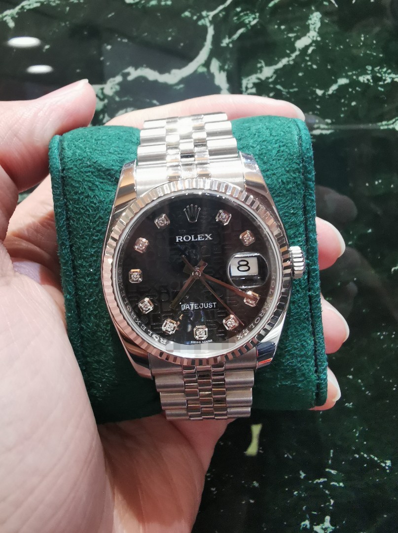 Rolex 116234 shop black dial