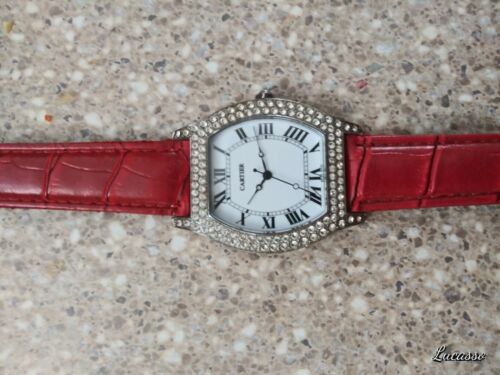 Cartier watch 933 ARGENT PLAQUE OR G 