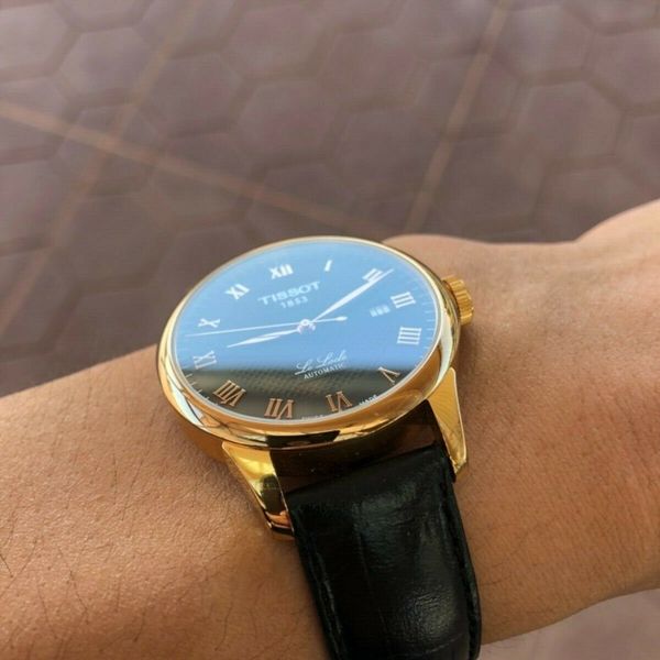 Tissot Le Locle T41542353 Wrist Watch for Men Rose Gold with 3