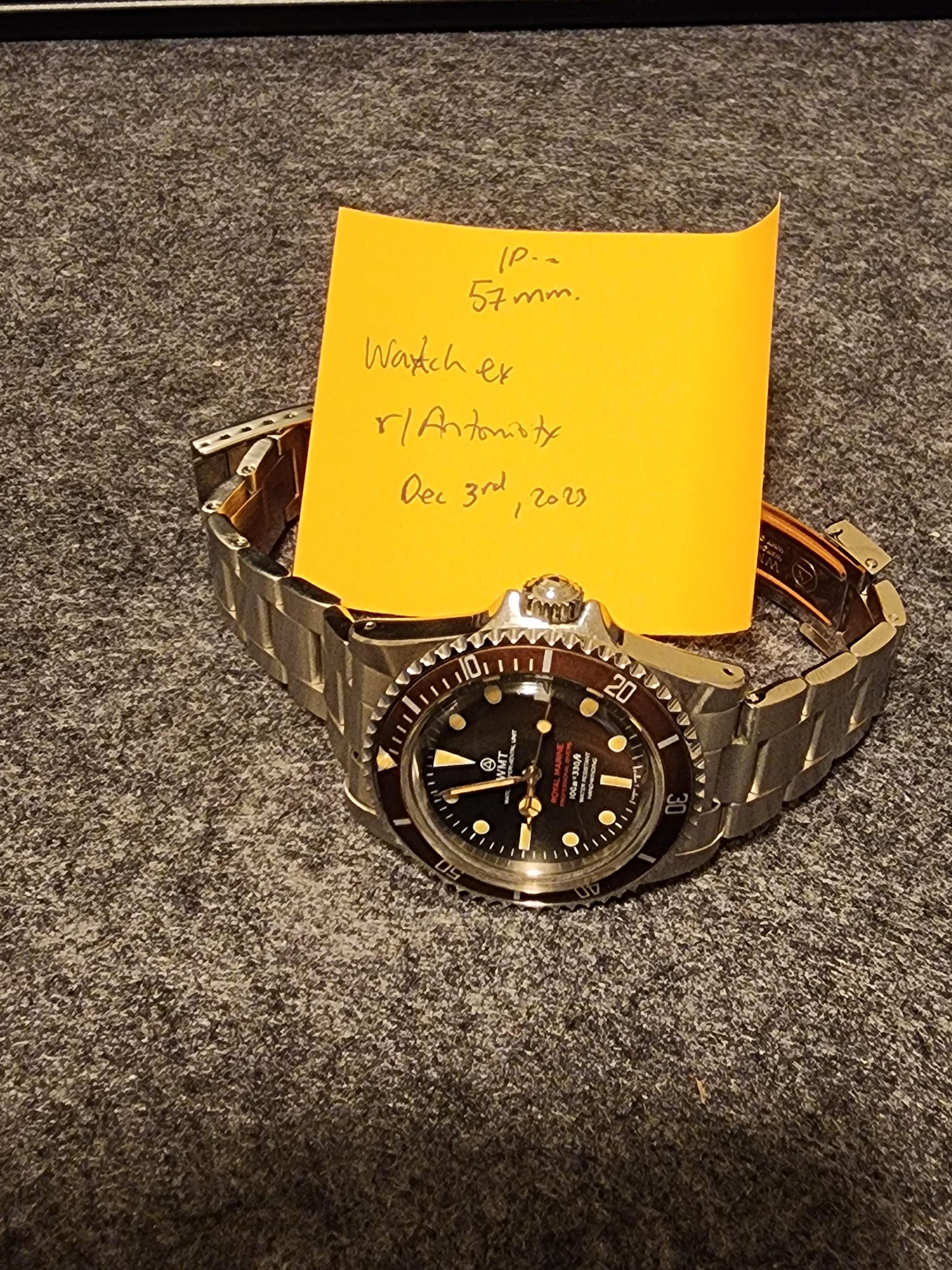 WTS] WMT Royal Marine tropical dial (double red SD) | WatchCharts
