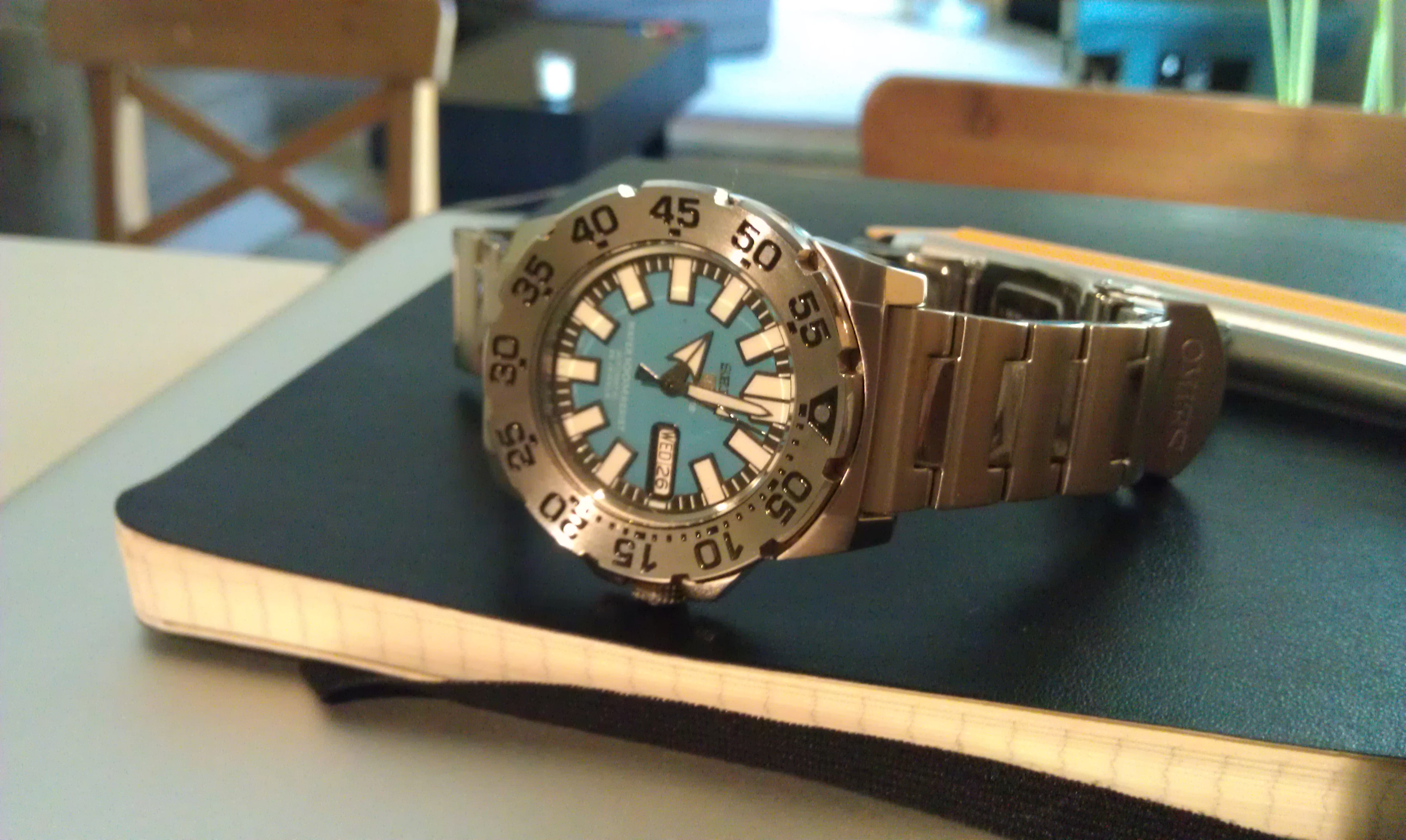 Seiko mini monster outlet blue