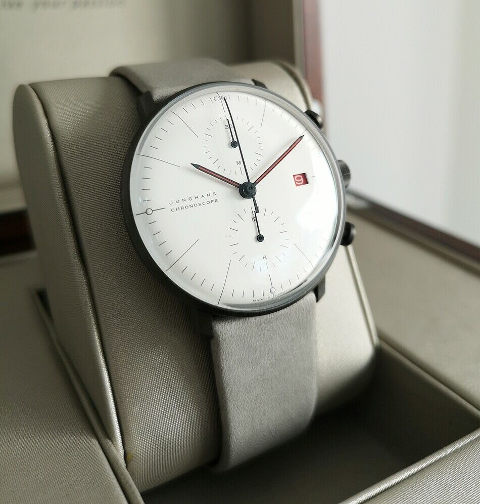 Junghans Max Bill Chronoscope 100 Jahre Bauhaus 027 4902.02