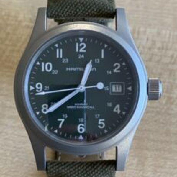 Hamilton HML H69419363 Khaki Field Mechanical Watch (Winder Slightly Impaired) WatchCharts