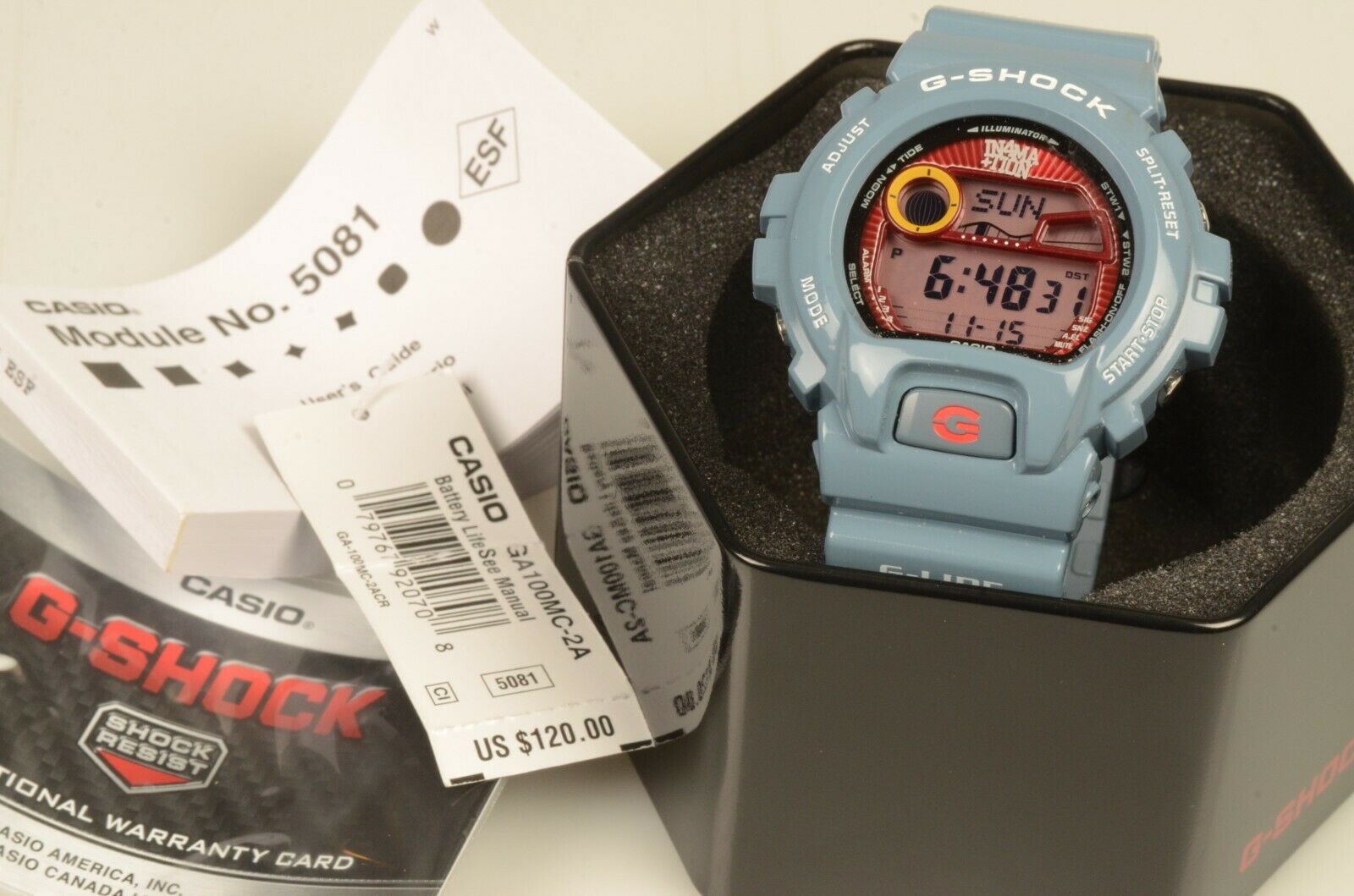 Casio G Shock GLX-6900X-2 GLX6900X Gray Limited In4mation Watch