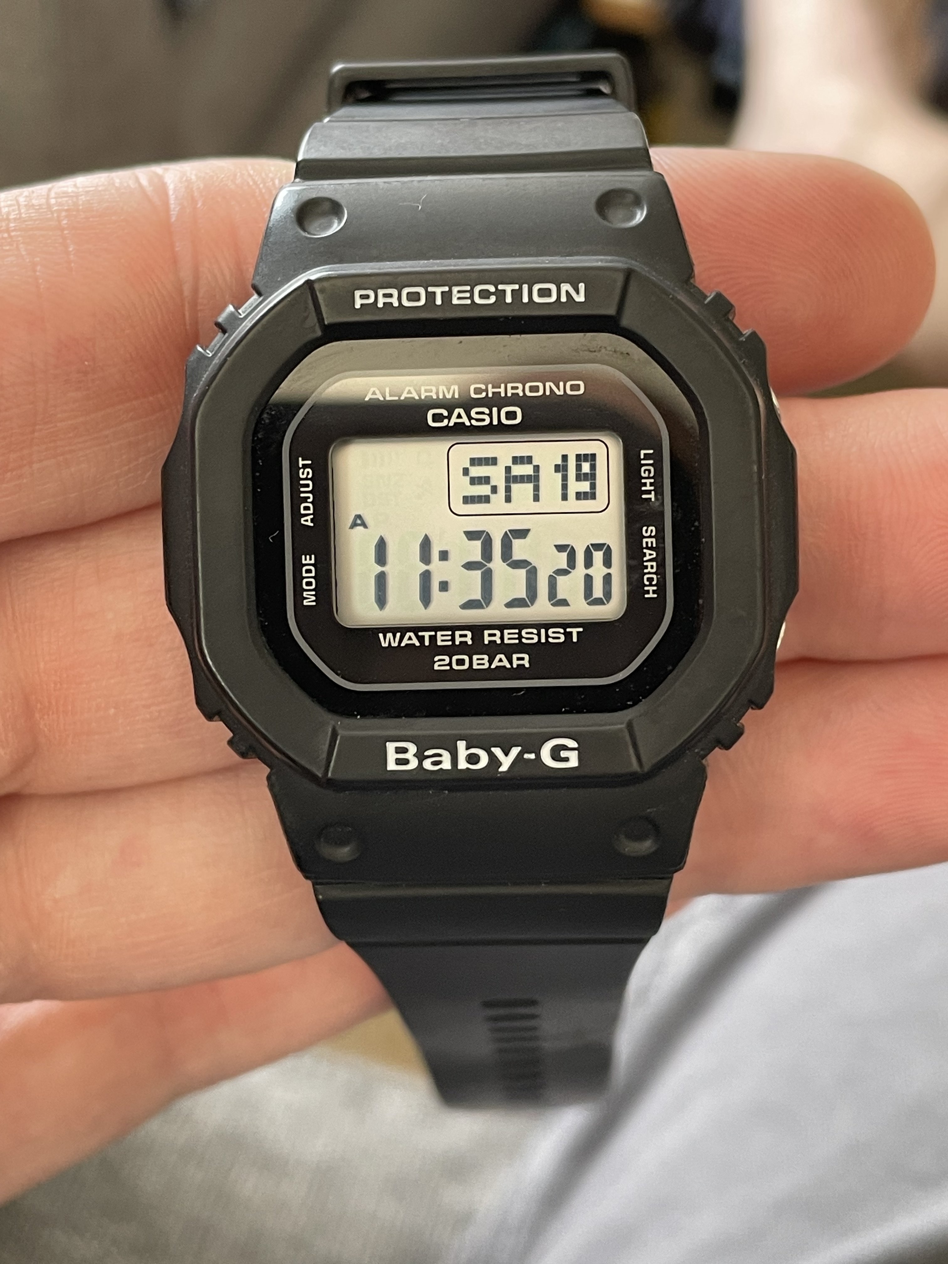 Casio baby g hot sale 20 bar