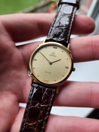 Vintage 1984, GOLD PLATED, OMEGA DE VILLE MENS QUARTZ WATCH, 191.0229, Cal  1455 | WatchCharts Marketplace