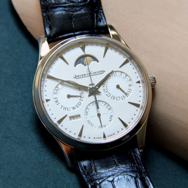 SOLD JLC Jaeger LeCoultre Perpetual Calendar Ultra Thin White Gold