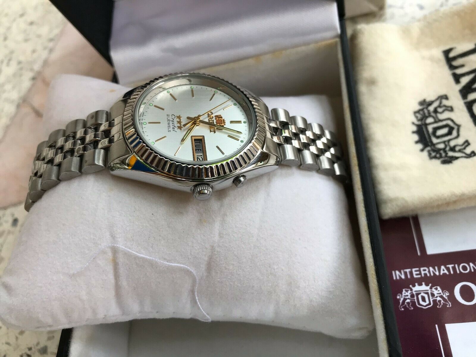 Orient Date Just Automatic Watch (All Silver), Japan