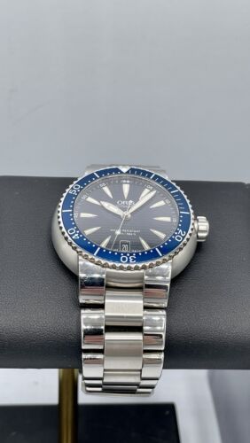 ORIS TT1 Divers Date Blue Wave Dial 01 733 7533 8555 44mm 300m