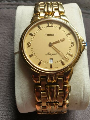 Men s Rare Tissot Marquise Sapphire Crystal Quartz Watch WatchCharts