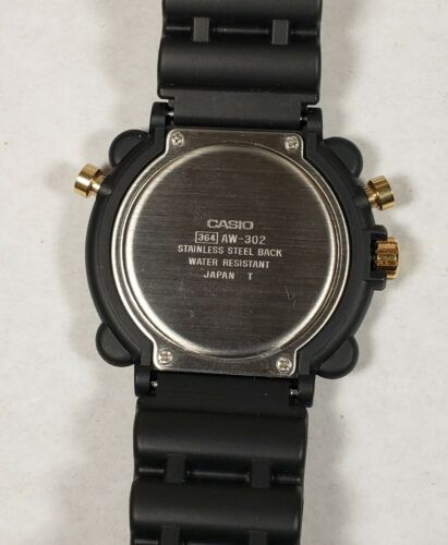 Vintage Casio AW-302-9EV Ana/Digi Diver WR.100 QW.364 Japan Year 1990 |  WatchCharts Marketplace