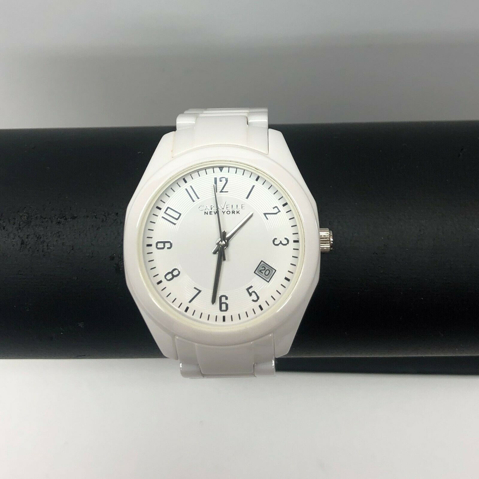 Caravelle white hotsell ceramic watch