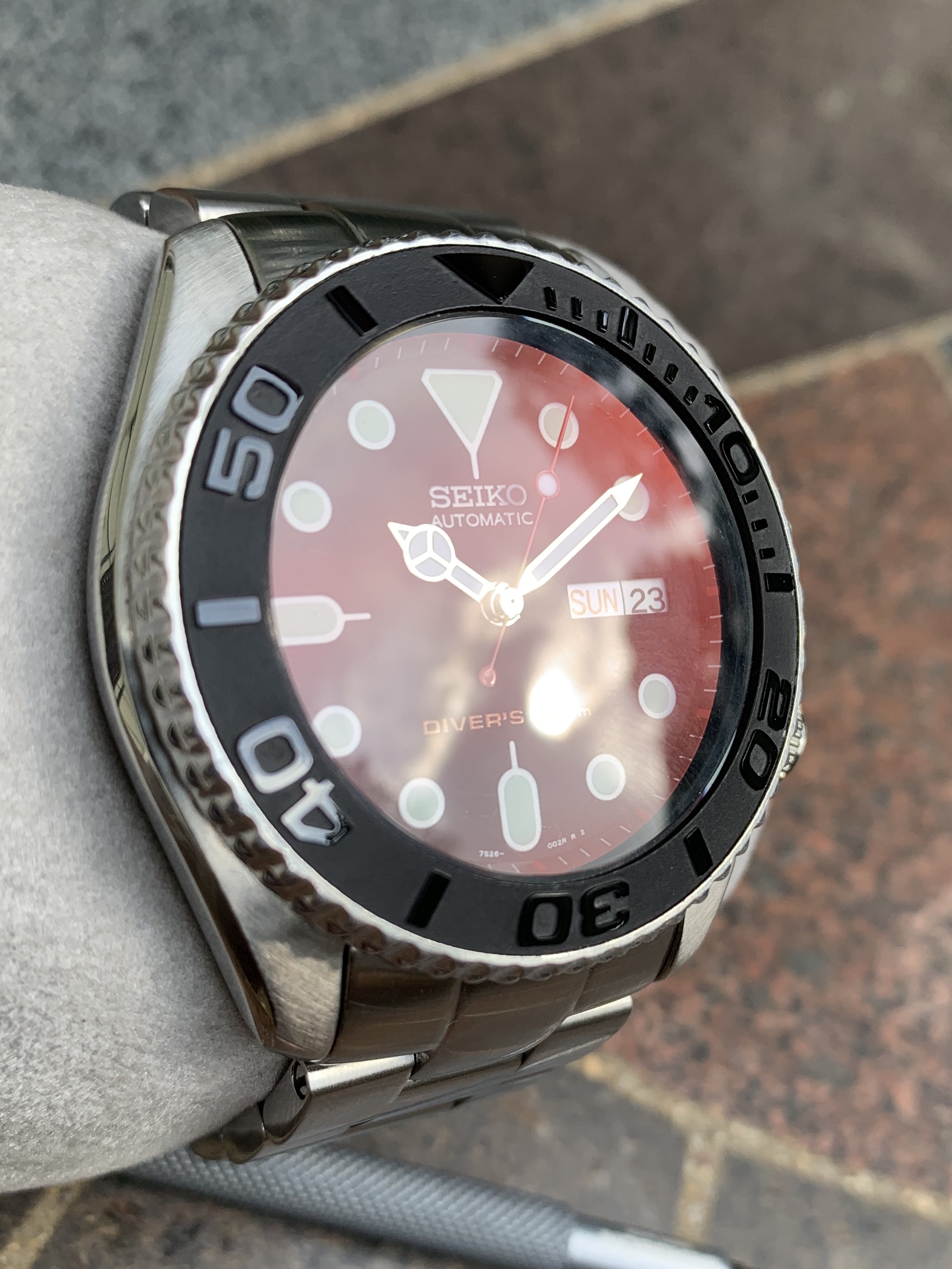 Seiko SKX007 Bloodmoon YM Mod: Strapcode Bracelet, Blue Shark NATO