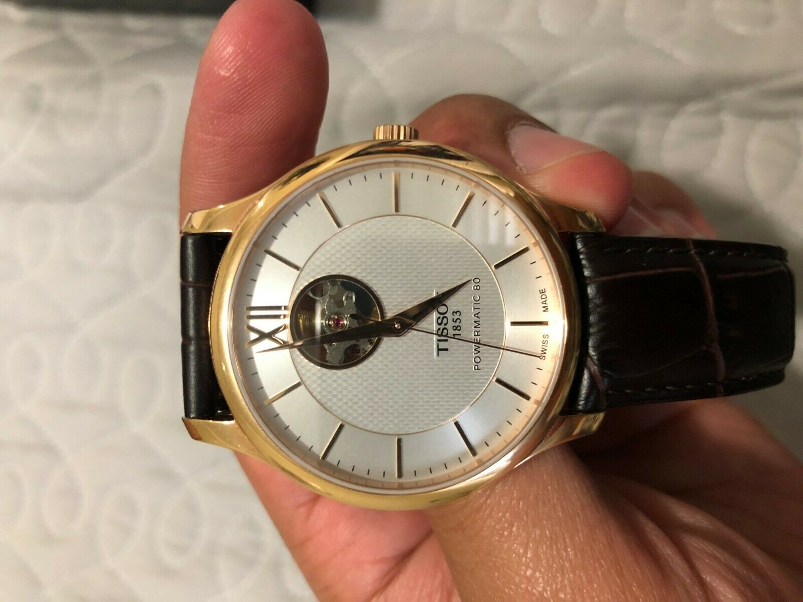 Tissot open hot sale heart gold