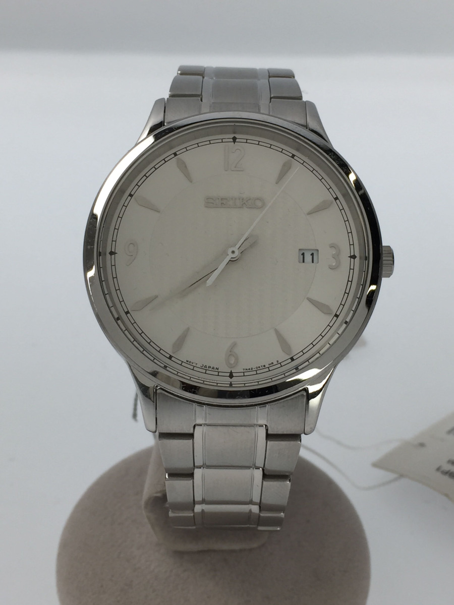 Used] SEIKO ◇ 7N42-0GJ0 / Quartz watch / Analog / WHT / SLV [Clothing  accessories, etc.] | WatchCharts