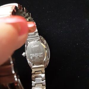CARTIER BAIGNOIRE 1955 535138CD ROMAN LADIES #C1628 Bracelet Watch 