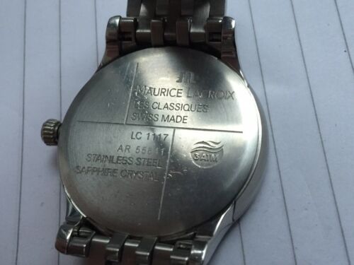 MAURICE LACROIX LES CLASSIQUES QUARTZ REF LC 1117 ST STEEL IN