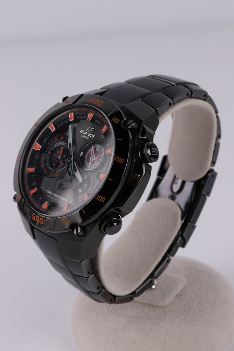 CASIO EDIFICE Edifice Solar Analog SS BLK EQW-M1100 5122 #C1510