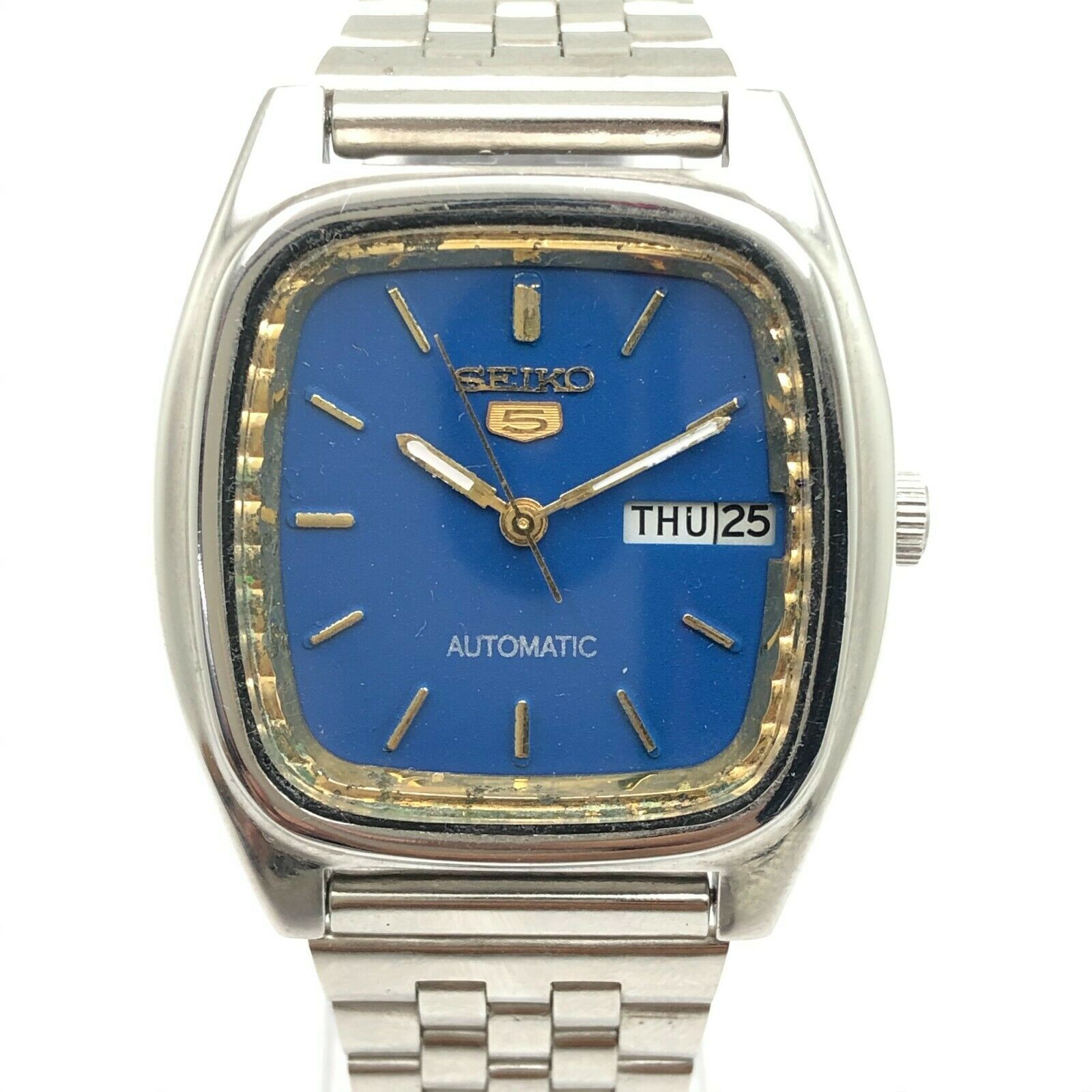 Vintage Men's Seiko 5 6319-518A 34mm D/D Automatic Japan Made