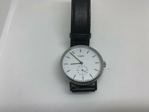 TIMEX TW2R38000 Fairfield Leather Strap 41mm Men s Watch Indiglo WatchCharts Marketplace