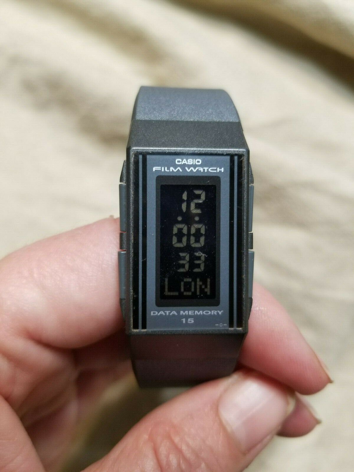 casio film watch