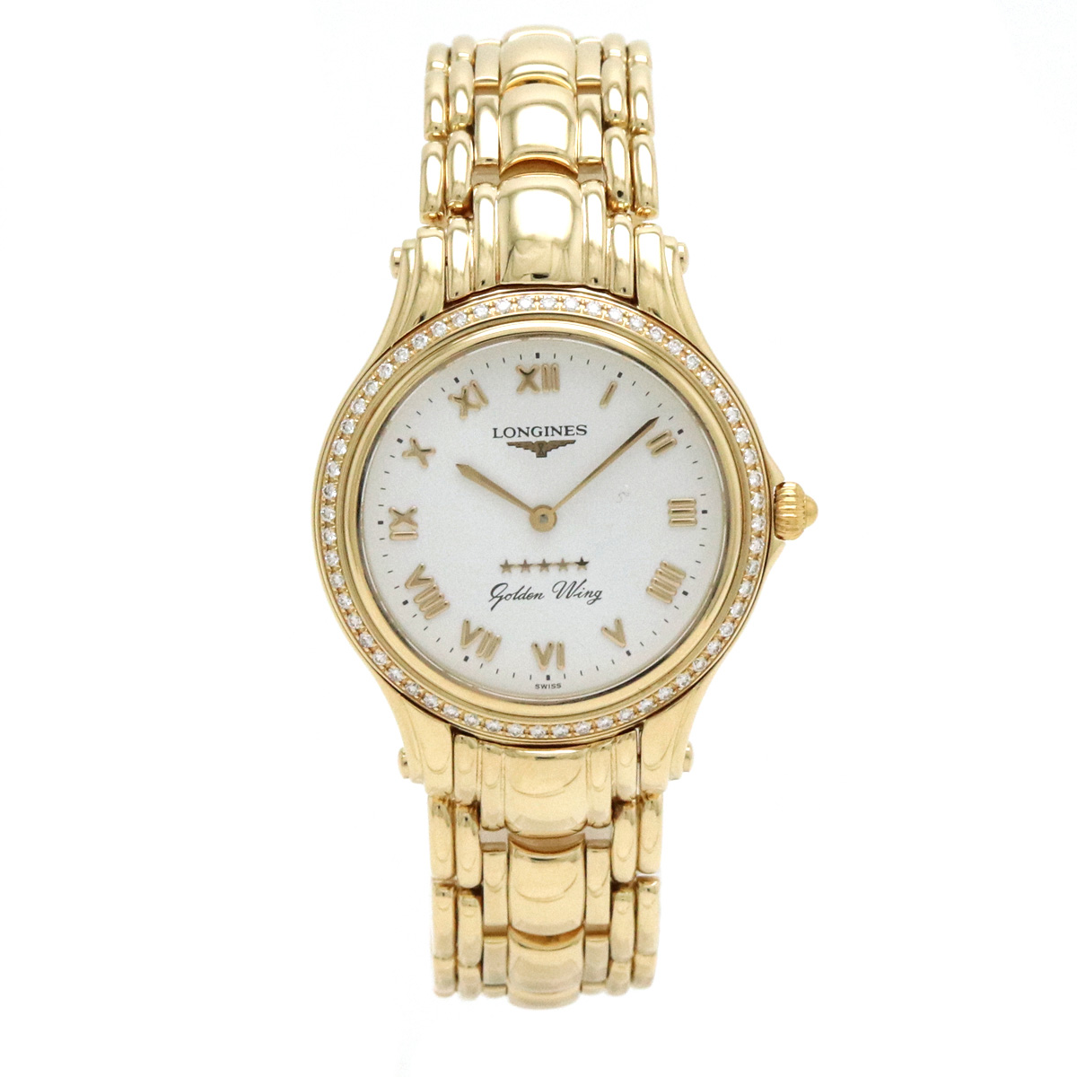 LONGINES 5 STAR Golden Wing 2 tone band date watch L3.606.5
