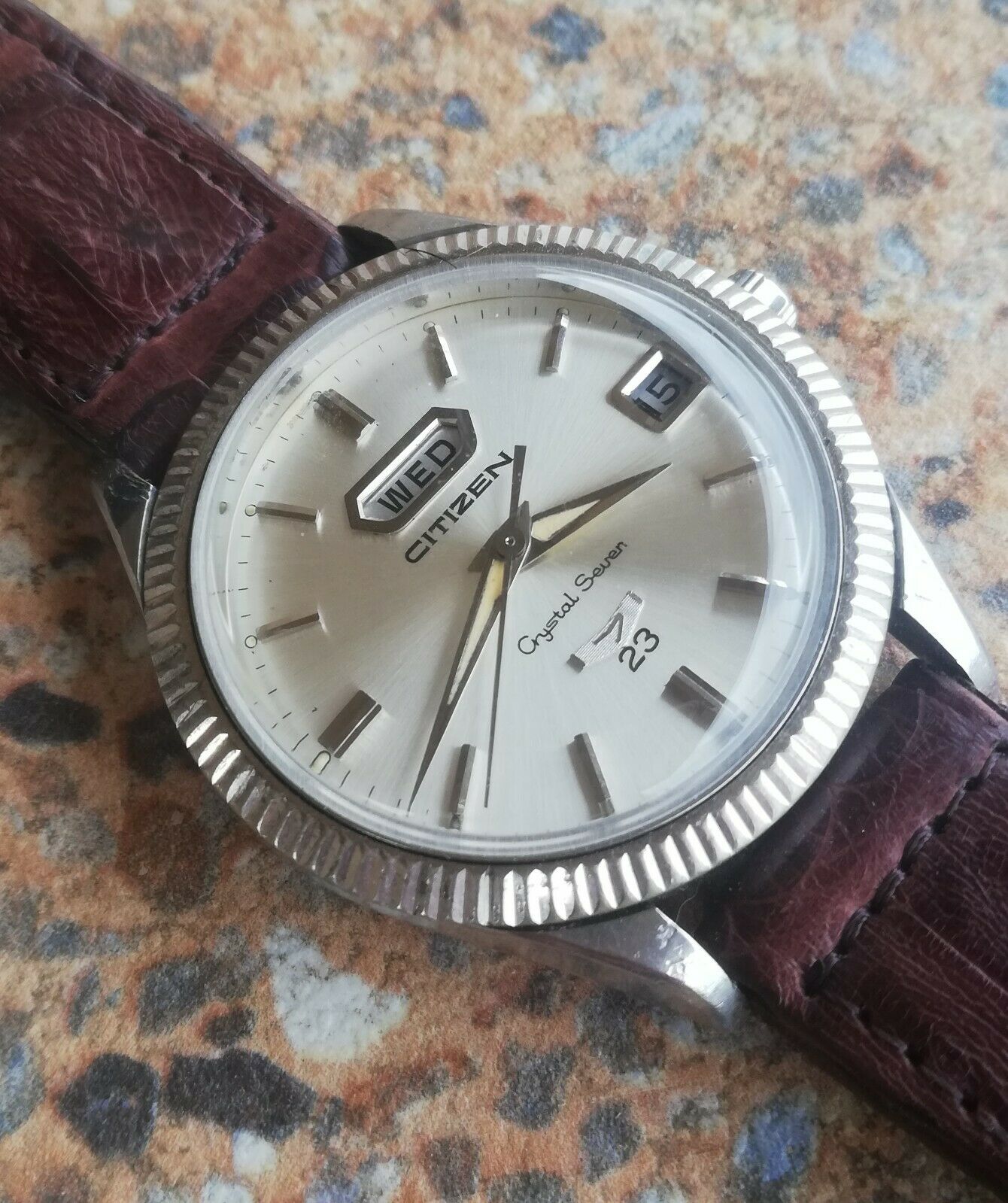 Citizen Crystal Seven 23 Jewels Automatic ACSS 2910a-Y 36.5