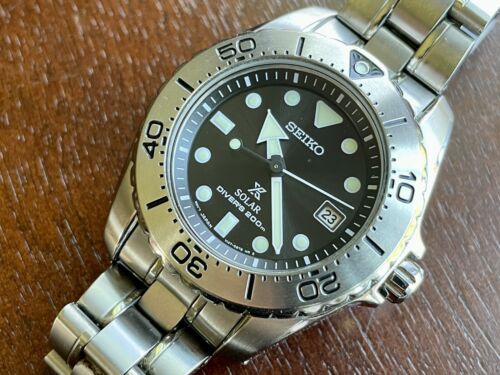 SEIKO Prospex Diver's 200M Solar Boy's Wristwatch Titanium
