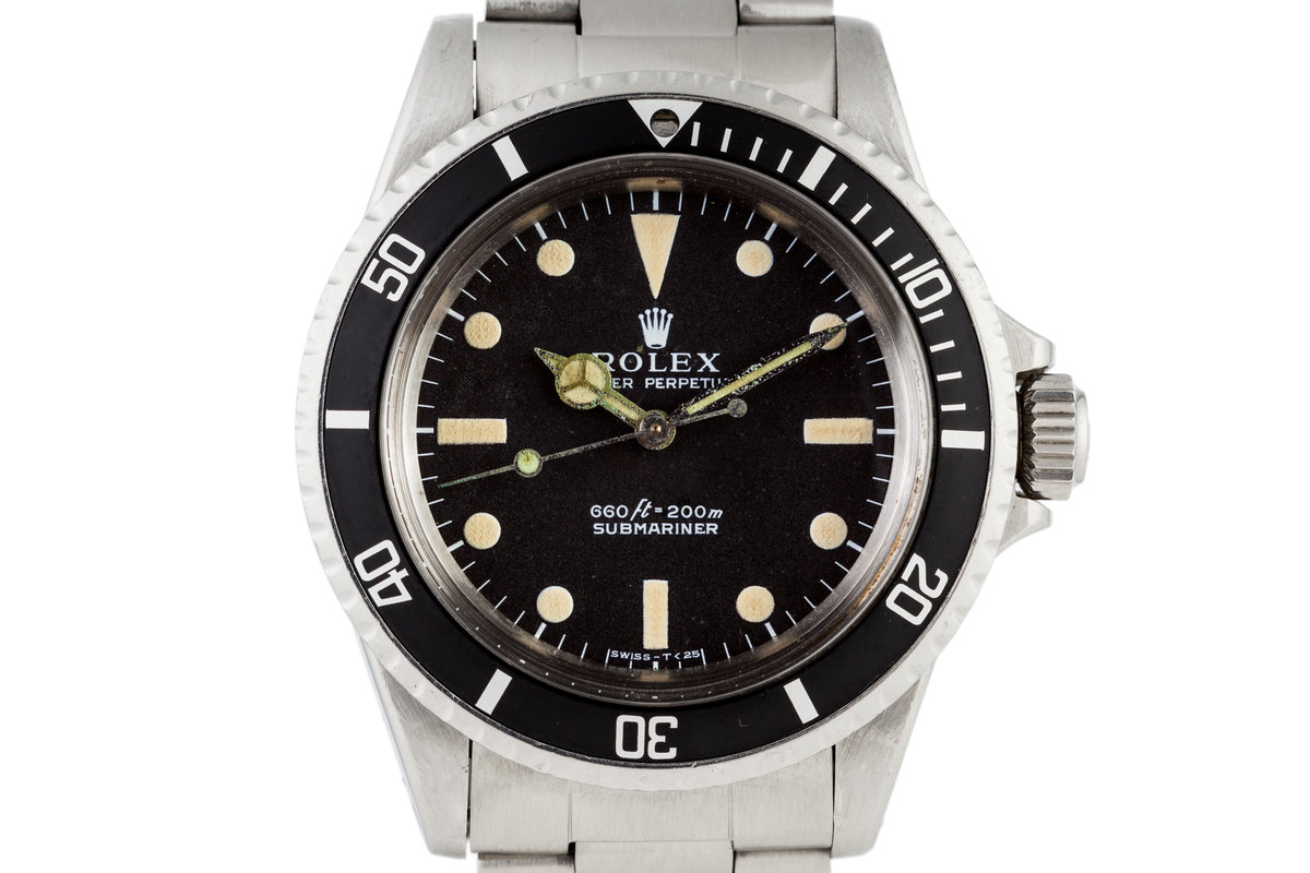 FS 1973 Rolex Submariner 5513 Non Serif