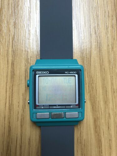 Seiko RC-4500 Data Bank Wrist Mac Watch WristMac Retro Vintage Computer |  WatchCharts