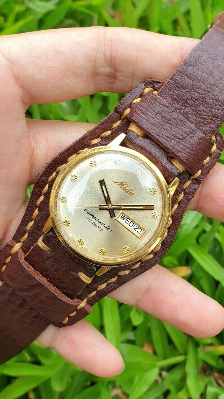 Reloj mido swiss best sale 18k gold plating precio