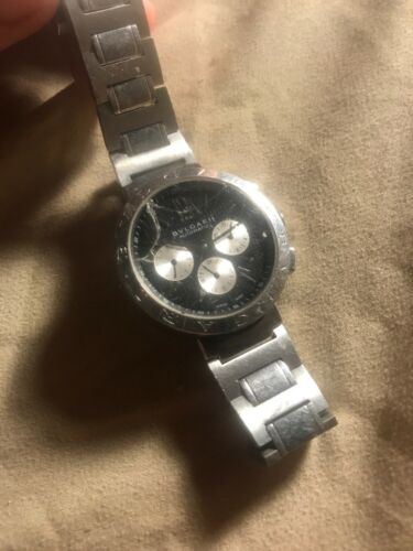 Rare 8/999 Bulgari Bvlgari BB33SS L810521 Stainless Steel