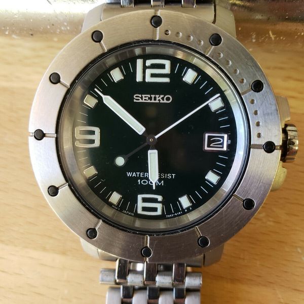 Seiko Diver 7n42-6130, green face, 39mm, serial #850251. | WatchCharts
