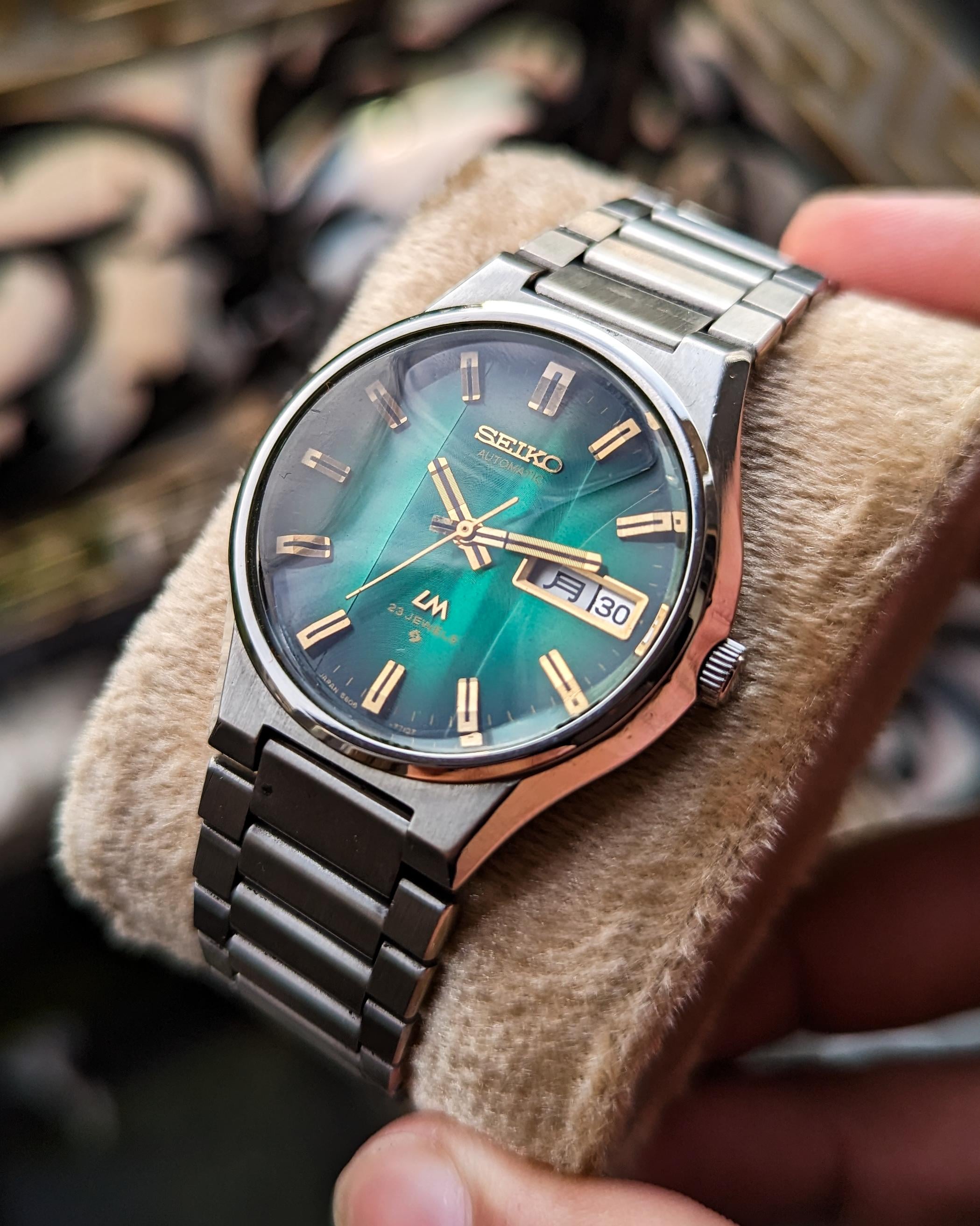 WTS] Seiko Lord Matic 5606-7351 Emerald Green Dial & Faceted